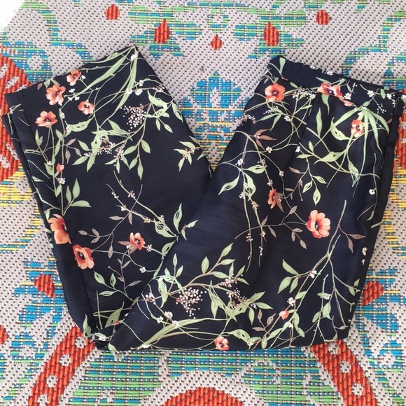 Pants - Floral Print Pants - Size 12